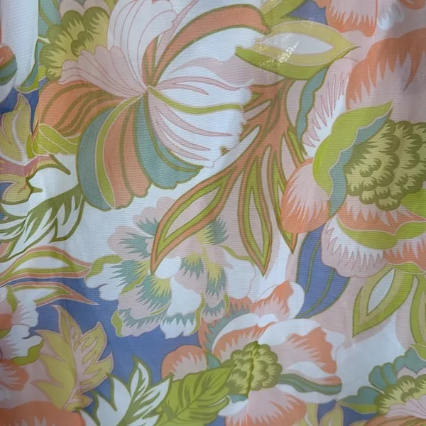 NWT AQUA Floral Mini Dress Picot Trim Pastel Print Bloomingdale’s Size Small - Image 5