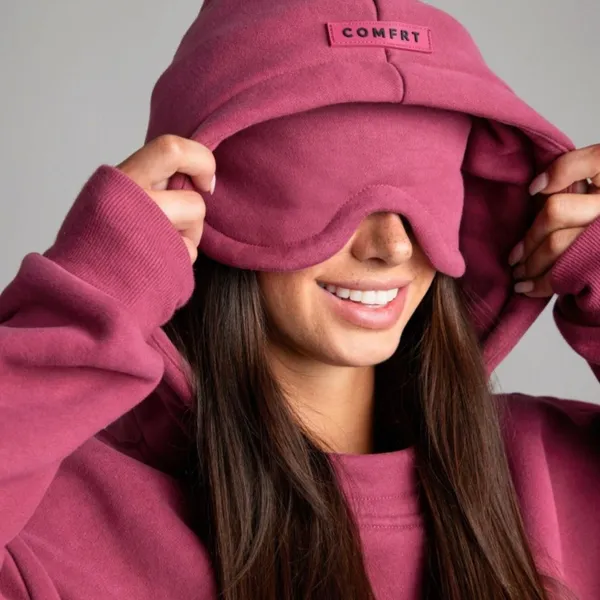 NWT COMFRT DND travel hoodie in BERRY. Size: XXL Size 2X - Image 2