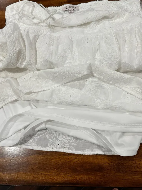 Nanette Lepore White‎ Sleeveless Embroidered Dress With Pockets- Size 14. - Image 11
