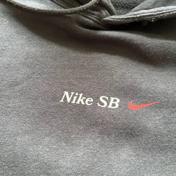 Nike SB Black Graphic Bee Dandelion Skate Pullover Hoodie L Gorpcore skatewear - Image 4