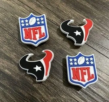 Houston Texans Football Team Charm For Crocs Shoe Charms - 4 Pieces - Image 2