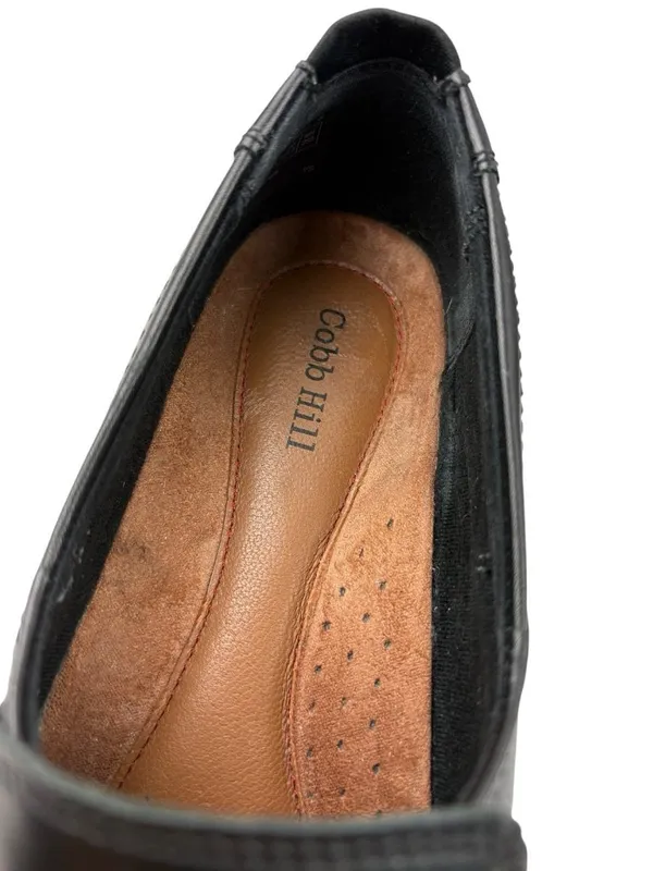 -Cobb Hill Paulette Slip On Loafers Womens Size 8.5 Black Leather Comfort Shoes - Image 12