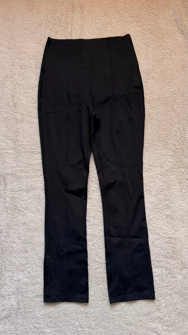 Halara Flex High Waisted Tummy Control Work Pants Black 7/8 Adjustable Hem Small NWT - Image 11