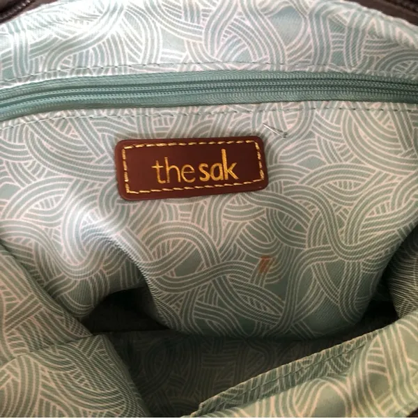 The Sak Gray Leather Shoulder Purse - Image 10