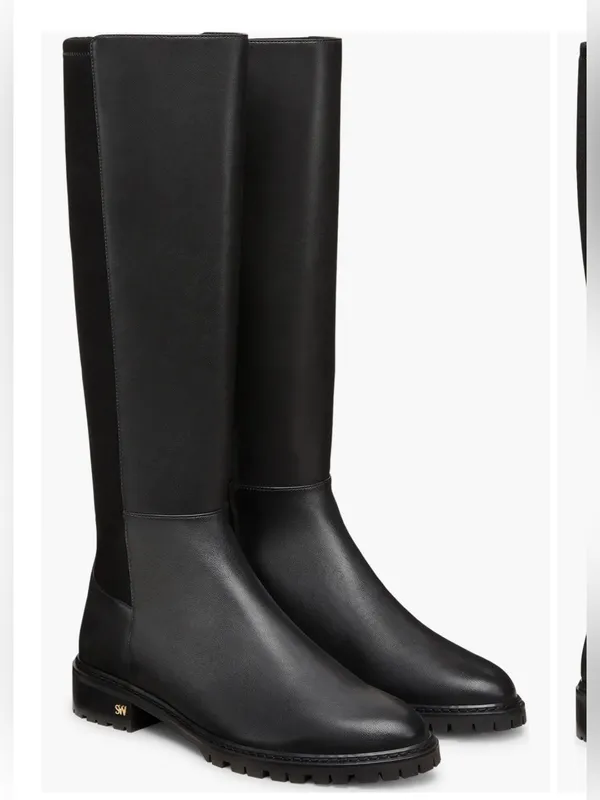 NWOB Stuart Weitzman City Knee High Boot size 6B black leather - Image 2
