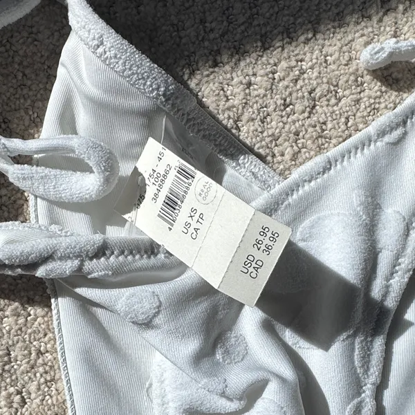 NWT Aerie White Bikini Set size XS - Image 2