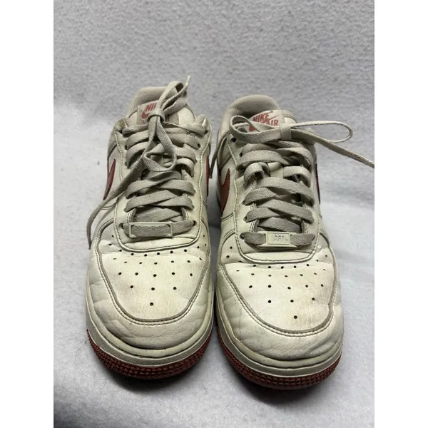 Nike Air Force 1 Women’s 8 White Rugged Orange DC9486-105 - Image 2