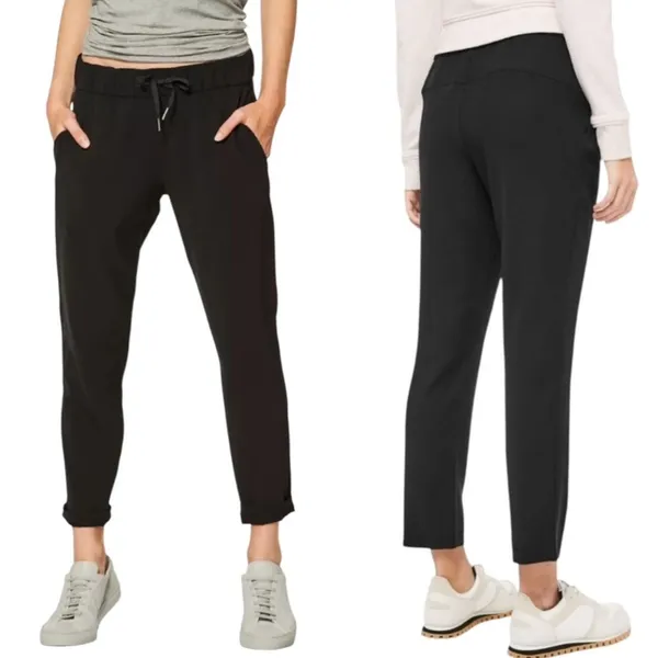 Lululemon On The Fly High Rise Athletic Casual Pant Woven 28” Black Size 2 - Image 2
