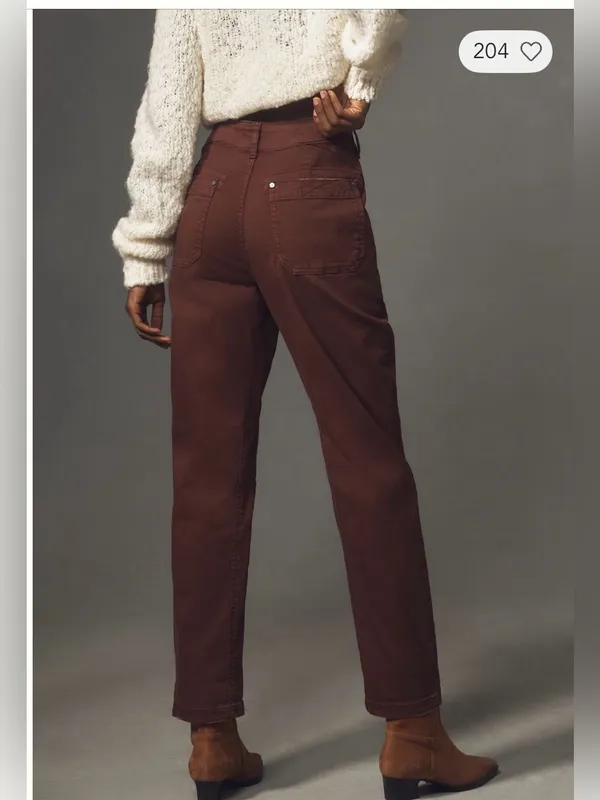 New with Tags Pilcro The Wanderer Relaxed Mis Rise Pant Sz 27 - Image 4