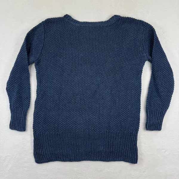Ralph Lauren Blue 100% Linen Italian Yarn Open Knit Sweater Small‎ RL-CCRC1W - Image 8