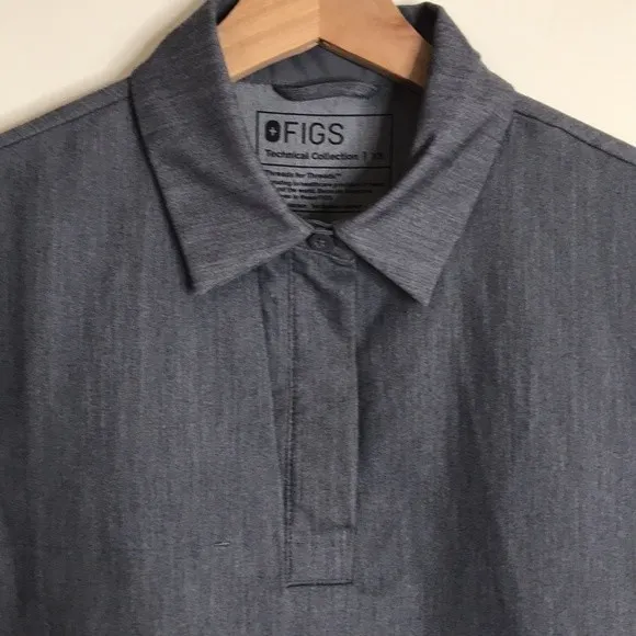Figs‎ nala short sleeve scrub polo shirt size XS ladies nursing medical - Image 4