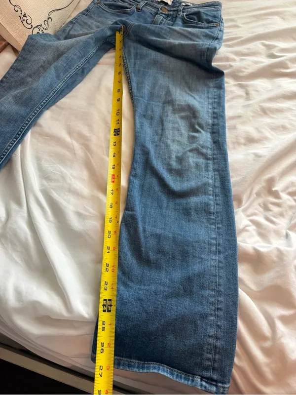 Closed organic cotton mid-rise bootcut jeans blue wash made in Italy 25 - Image 9