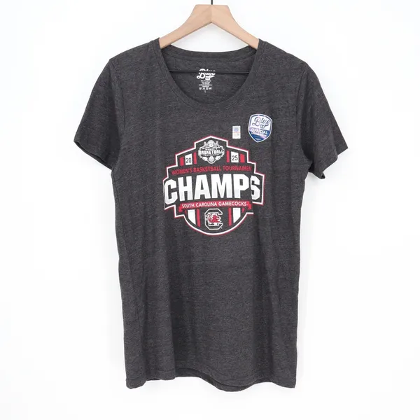 Blue 84 South Carolina Gamecocks 2025 SEC Womens Basketball Champs Tee Black L - Image 2