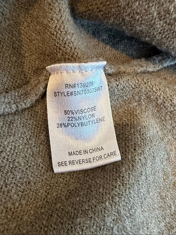 LaSerein Green Dot Stitch Long Sleeve Open Front Cardigan - Size Small - C2-032 - Image 8