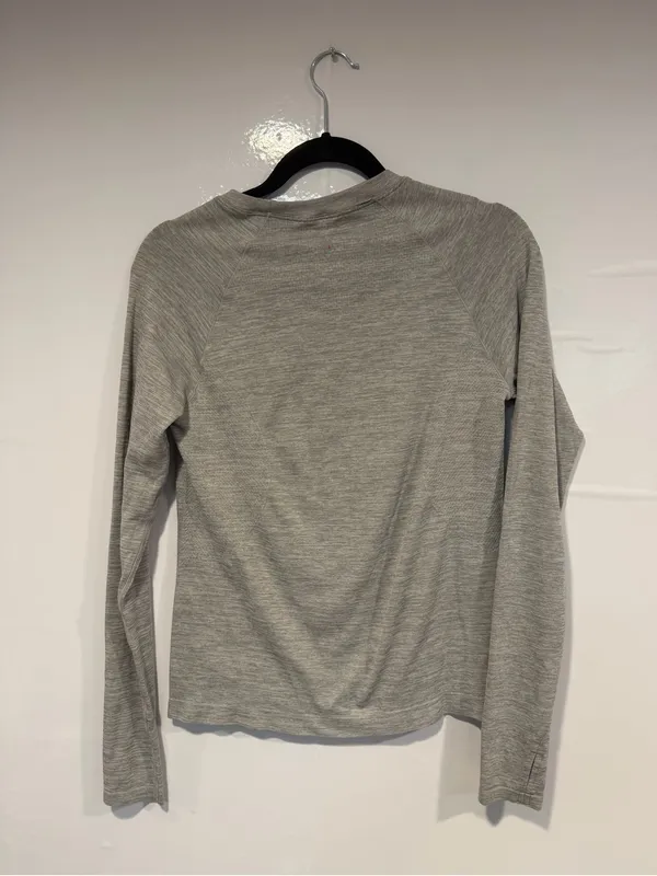 Light Gray Spyder‎ Active Long Sleeve Crewneck Top - Image 3