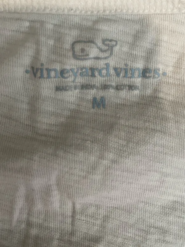 Vineyard Vines White V-Neck Short Sleeve Tee - Image 2