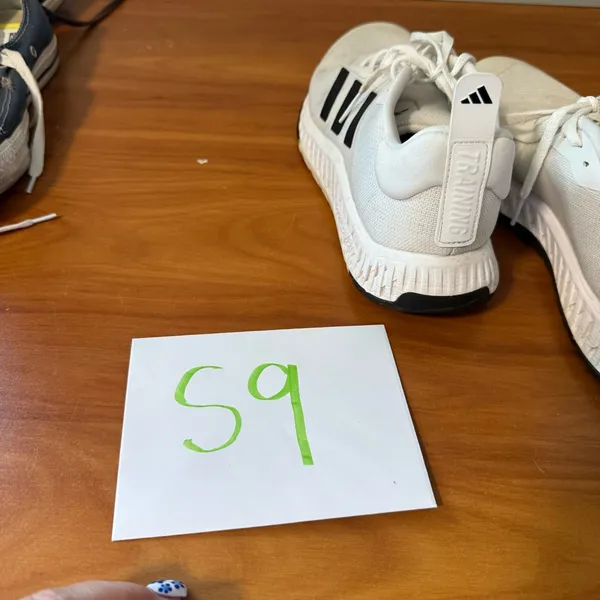 Adidas Everyset Trainer Running Workout Athletic Tennis Shoe White Black Wmn 8.5 - Image 8