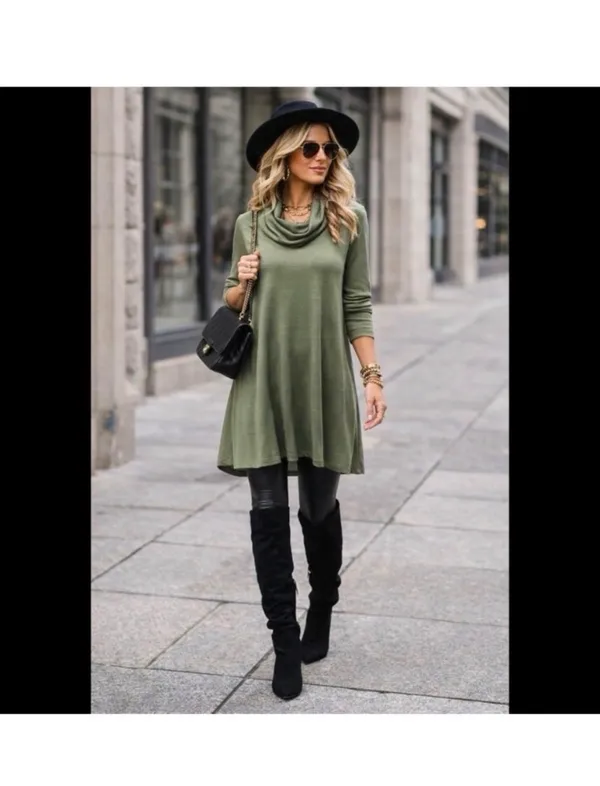 Anthropologie Olive Dress - Image 3