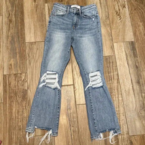 Vervet Lovervet Miracles Super High Rise Kick Flare Jeans - Image 2