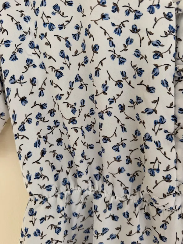 Sienna Sky Floral Blouse- Blue/white/medium - Image 6