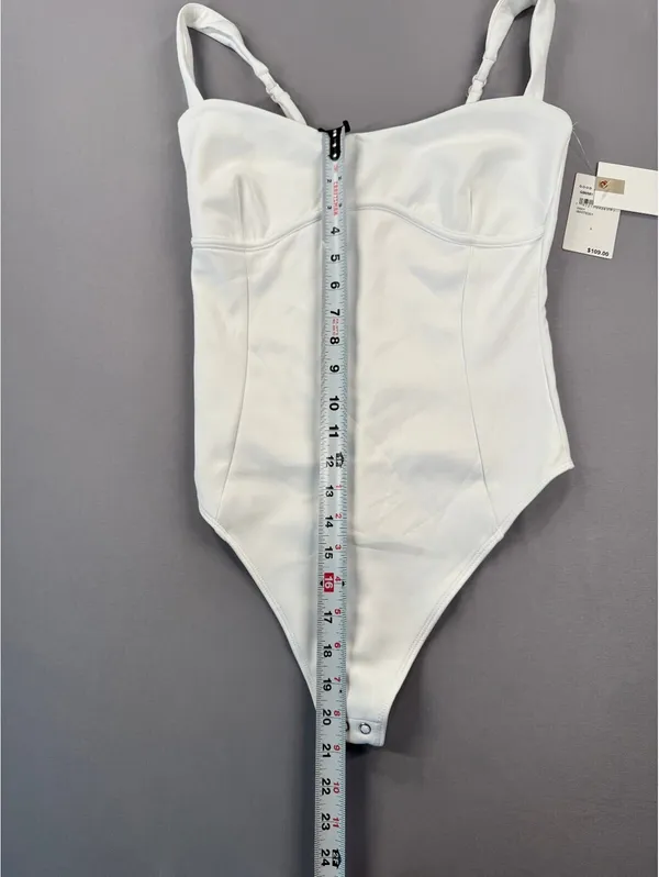 Good American White One Piece Bodysuit Size L NEW - Image 4