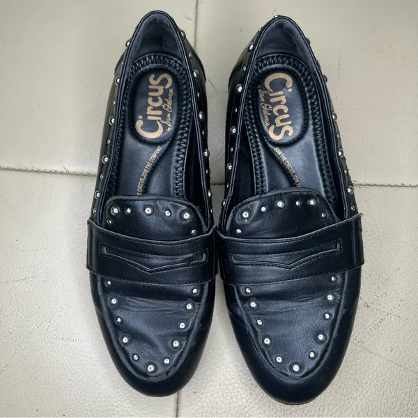 Sam Edelman‎ Black Leather Studded Mules size 6 casual comfort - Image 5