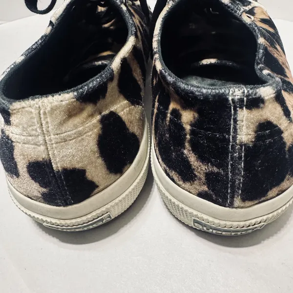 Superga velvet cheetah leopard tennis shoes sneakers womens 7.5/38 - Image 3