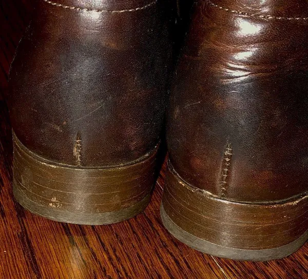 FRYE Brown Leather Mid Calf Campus Low Heel Smooth Shaft Western Boots Sz 9 - Image 13