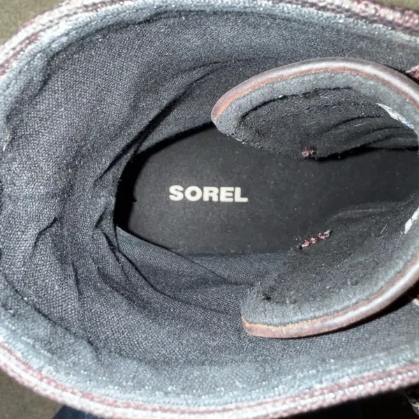 Sorel Arctic Wedge II Waterproof Lace Up Boots Redwood Brown Womens Leather - Image 8