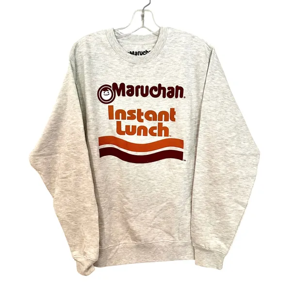 BoxLunch Maruchan Instant Lunch Ramen‎ Sweatshirt Women's Small Gray Trendy Y2K - Image 4