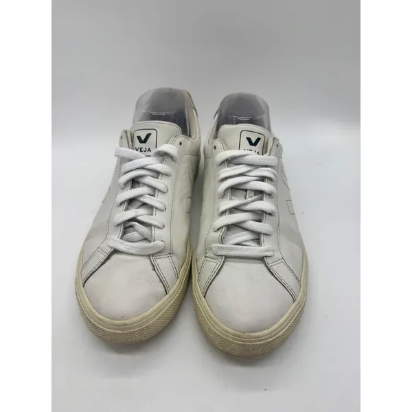 Veja Esplar Triple White Size 9 Leather Sneakers Low Top Classic Brazil - Image 2