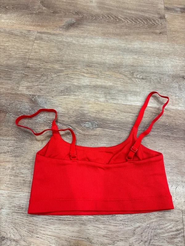 Red aerie ribbed bra  - Image 3