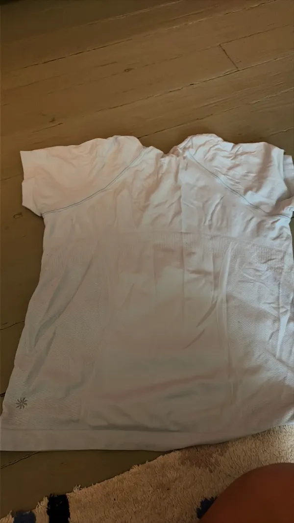 Light Blue athleta athletic shirt - Image 2