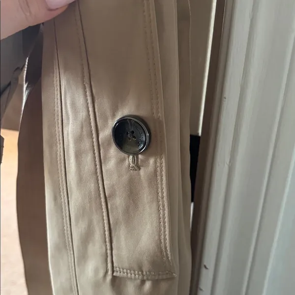 London Fog Heritage Belted Hooded Trench Coat Tan XS - Image 7
