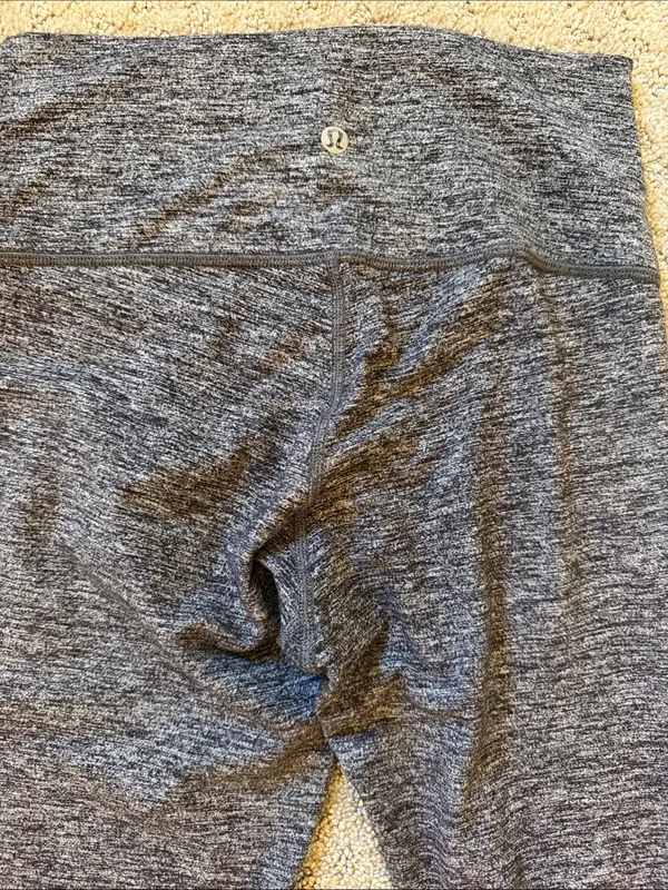 Lululemon Heather Gray High Rise Soft Active Leggings - Image 3