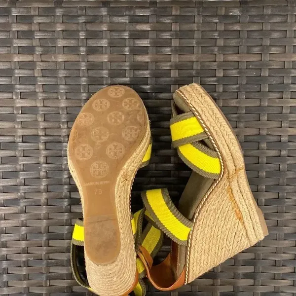 Tory Burch, wedge sandals, size 7 - Image 8
