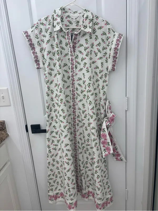 Crown & Ivy short sleeve belted midi dress NWT - Image 2