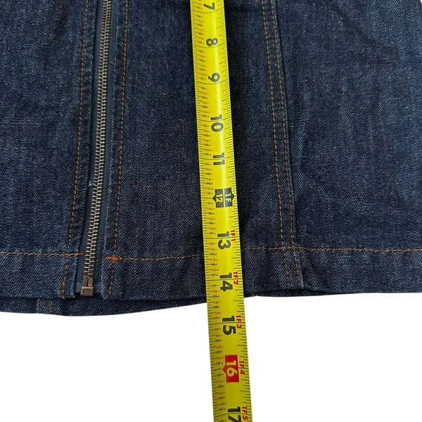 Altar’d State Blue Full Zip Denim Skirt Women's Size S | 41-66 - Image 6