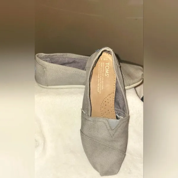 Toms Gray Tweed Alpargata Size 6.5 - Image 7
