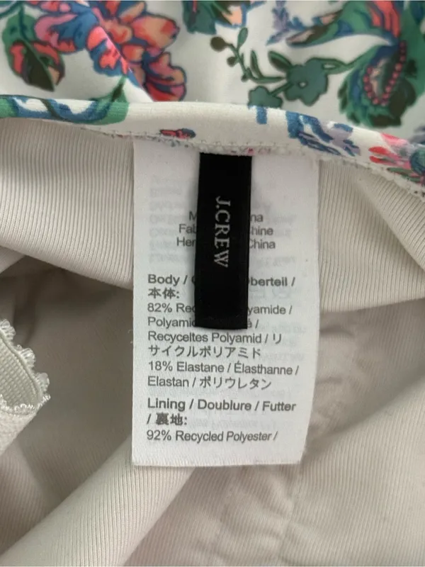 J.Crew Eco English Garden One Piece Swimsuit - Image 5