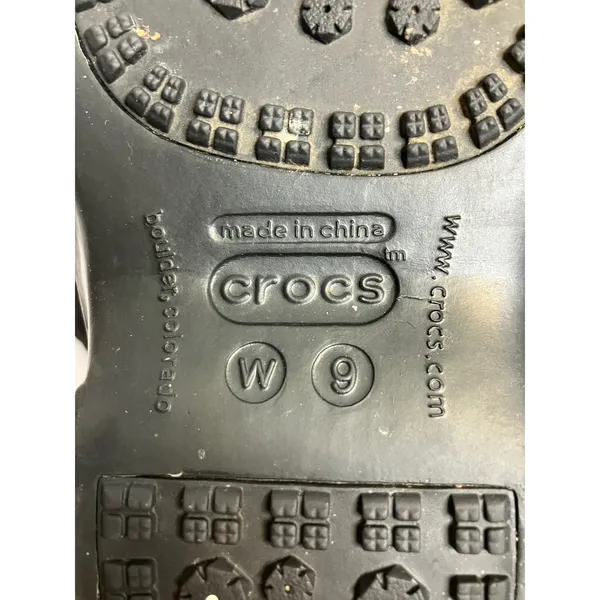Crocs Winter Boots Women Size 9 Black Good Faux Fur Lined Tall Mid-Calf Boots - Image 6