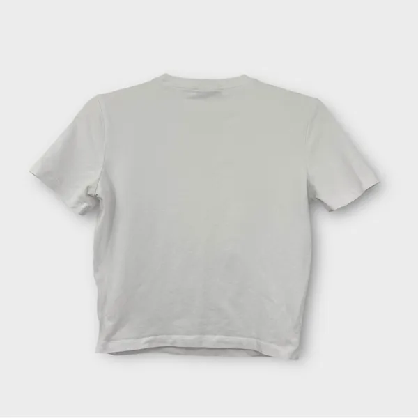 Zara White Crop T-Shirt - Image 3