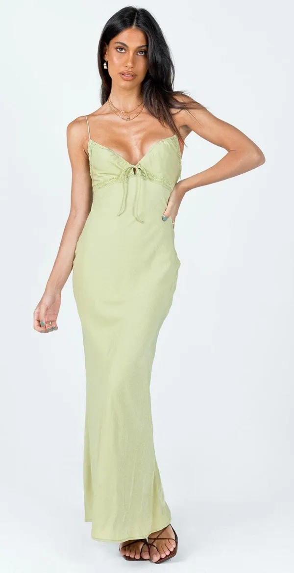 Princess Polly Green Maxi Dress - Image 2