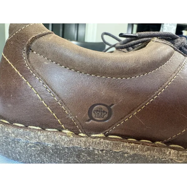 Børn Born Melissa Women's Brown Leather Oxford Shoes Size 9.5 Lace-Up Comfort - Image 11