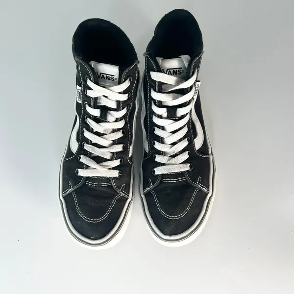 Vans Old Skool Canvas Suede Hi Top Skate Sneakers Shoes Black 507698 Women 7.5 - Image 4