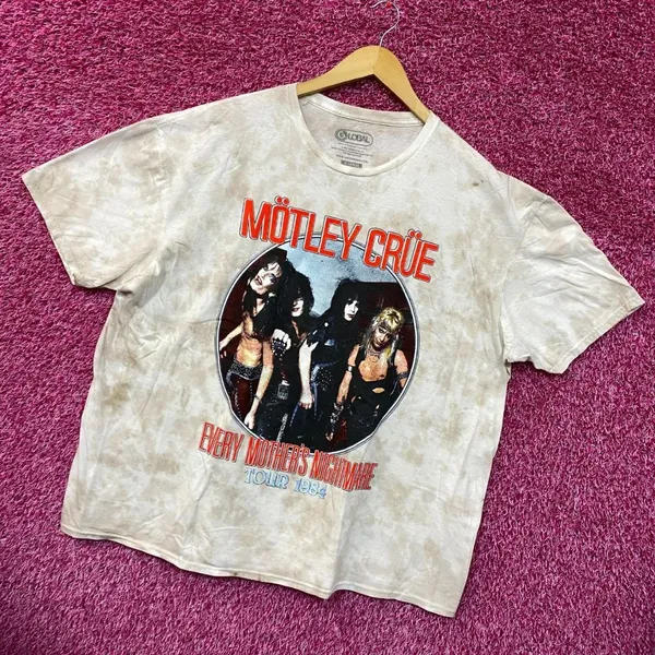 Urban Outfitters Motley Crue Every Mothers Worst Nightmare Tour 84 Oversized Tie dye XL - Image 3