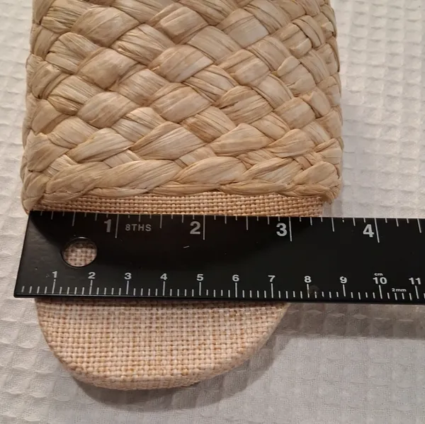 NEW Bandolino Natural Woven Straw Weave Deedee Slide Sandals Women's size 7.5 - Image 8