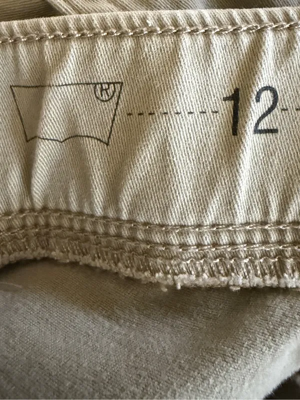 Levi’s Tan Elastic Waist Jeans Size 12 - Image 3