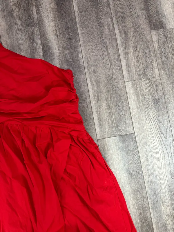 Abercrombie Red Cutout Maxi Dress - Image 5