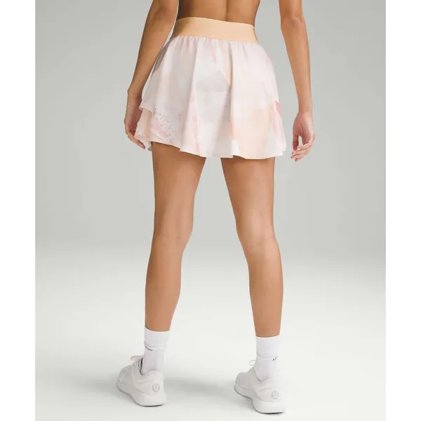 Lululemon Court Rival High-Rise Skirt Tall Pastel Abstract Pink Orange Size 4 - Image 2